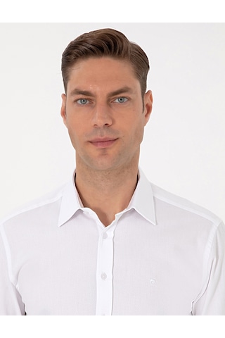 Pierre Cardin Erkek Beyaz Gömlek Desenli 50312180-vr013 Beyaz