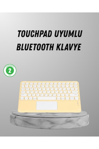 Bluetooth Klavye Kablosuz, Sessiz Tuşlu, Android İos Windows Uyumlu, Kompakt Taşınabilir Tasarım