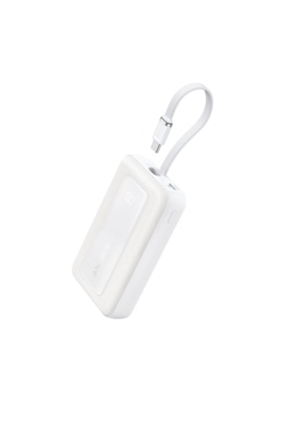 Anker A1688 10.000 Mah Tasinabilir Sarj Cihazi 30w Dahili Usb-c Kablo Beyaz