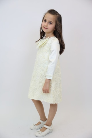 Xo Kids Kız Çocuk Elbise 3-10 Yaş 3911 Ekru