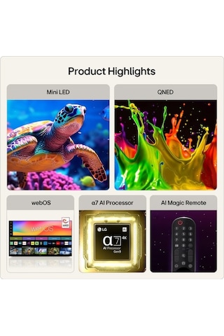 LG 65QNED70B6C 65'' 165 Ekran Uydu Alıcılı 4K Ultra HD Smart WebOS MiniLED TV