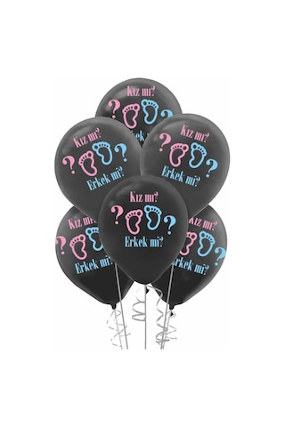 Cinsiyet Partisi Baskılı Balon 5Li