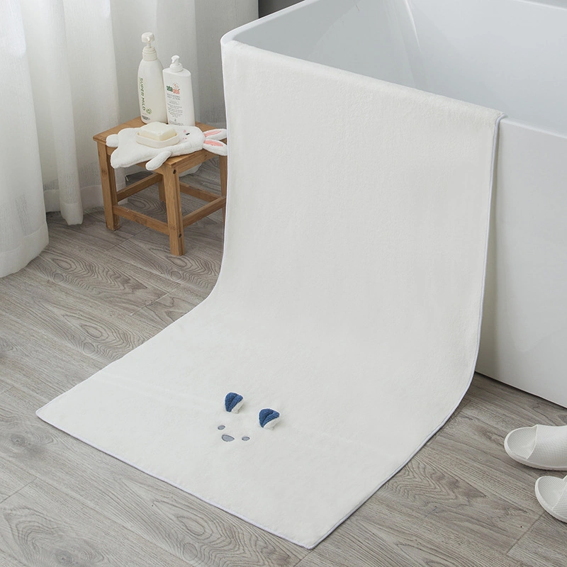 Monyee Kareli Kadife Tavşan Kulaklı Kalın Triangle Fön Şapka, Suyu Çeken Saç Kılımı, Yabancı Ticaret Ürünü Beyaz, 70 140/pvc Paketli & 24 64cm Diğer