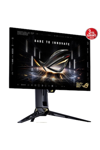 Asus Rog Swift Oled Pg27aqwp-g Edıtıon 20. Yıl 26.5 İnç 720 Hd 540hz 2k Qhd Dual-mode 0.02ms Adaptive Sync Tandem Woled Pivot Gaming Monitör