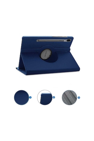 Galaxy Uyumlu  Tab S7 Fe Lte T737-t736-t733-t730 Frm Dönebilen Standlı Kılıf-pembe Arka Kapak