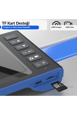 Uninet 15 Metre 3 Kameralı Kayıt Yapabilen Sert Kablolu Endoskop Yılan Kamera