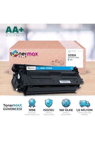 Hp 508a Cf361a Mavi Uyumlu Toner Aa Plus / Color Laserjet Enterprise M552 / M553 / Mfp M577