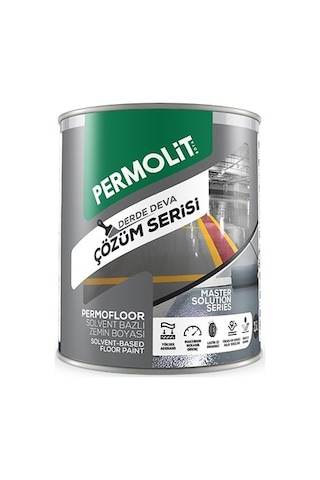 Permolit Permofloor Solvent Bazlı Zemin Boyası 2,5 Lt Gri