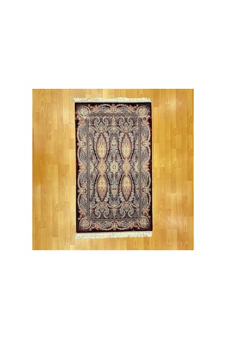 Paisley Buta Motifli 90 X150 Cm İpek Halı Çok Renkli