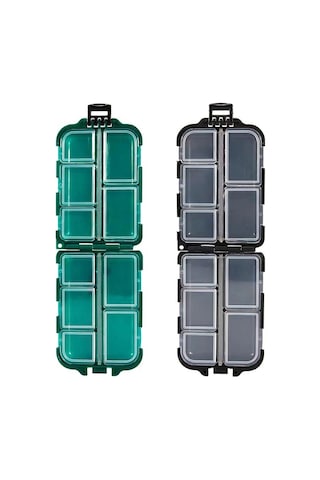 Yeşil Hap Kutusu İlaç Organizatör Dağıtıcı Kutusu Kasa Seyahat Tablet Konteyner Tutucu