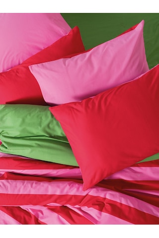 Cozy Home Popping Colors Çift Kişilik Lastikli Çarşaflı Nevresim Takımı Cherie Yeşil