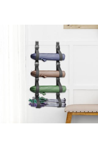 Dolıty Depolama Kamp Sandalyesi Rafı, Şemsiyeler, Plaj Siyah Çok Renkli