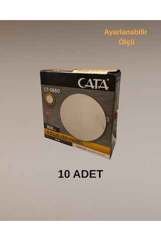 Cata Ct-5660 X Plus Led Panel 10w Günışığı - 10 Lu Paket Gün Işığı