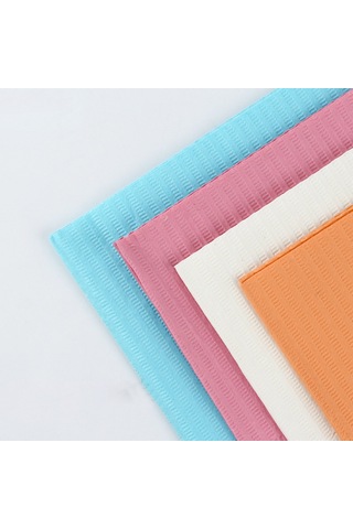 Moveevo Tek Kullandım Makyaj Masası Battaniyesi - Manikür Temizleme İçin Çift Katlı Odun Pulpu + Sızıntı Engeli - 45x30 Cm, 125 Adet/paket, Pembe