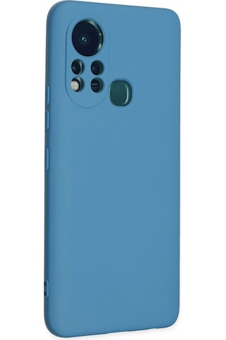 Newface İnfinix Hot 11s Kılıf Nano İçi Kadife Silikon Semeglbl - 81 - Mavi