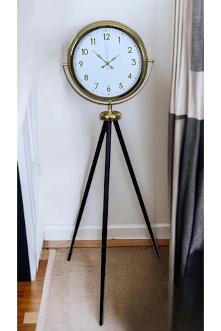 Zentime Heritage Gold Zarif Tripod Ayaklı Saat Çok Renkli