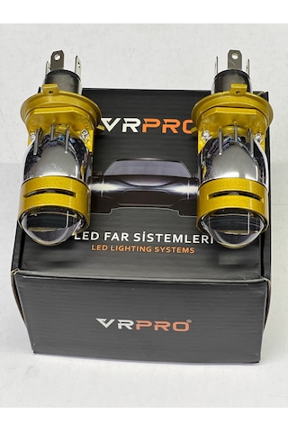Vr Pro H4 Lens Mercek Yüksek Işık Şimşek Etkili 12v 24v