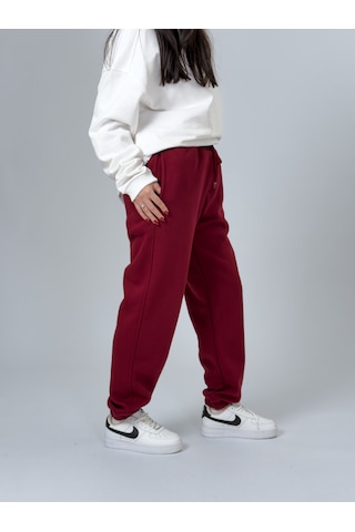 Cocopelli Şardonlu Bordo Kadın Jogger Eşofman Coc2537