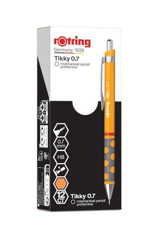 Tıkky Mekanik Kurşun Kalem, Mango Turuncu 0.7 Mm Çok Renkli