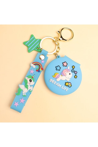 Unicorn Tek Taraflı Ayna Anahtralık-1684 Çok Renkli