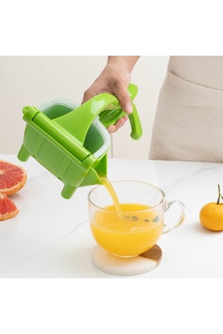 Wondernest Yeşil Taşınabilir Manuel Meyve Sıkacağı, Plastik Ev Lichen Zj Yeşil