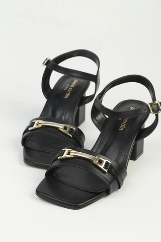 Pierre Cardin Siyah Kadın Topuklu Sandalet Pc-55769 Z