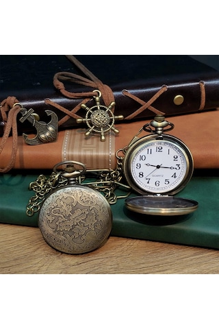 Köstekli Cep Saati Çok Renkli