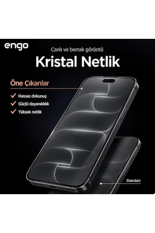 Apple İphone 18 Pro İle Uyumlu Ekran Koruyucu A3714 Nano Parlak 9h Kırılmaz Esnek Cam Çizilmeye Dayanıklı Şeffaf