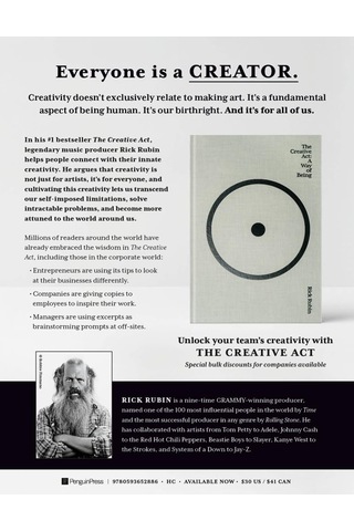 The Creative Act: A Way Of Being