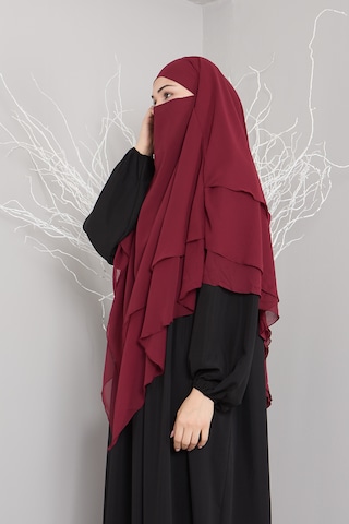 Sufle Hilap Hazır Türban Khimar Tesettür Şal