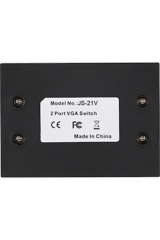 Mufunye 2 Giriş 1 Çıkış Vga Anahtarı - Bilgisayarlar Arası Monitör Paylaşımı - Manuel Tuş İle Geçiş - 1920x1440 Çözünürlük - Plug & Play