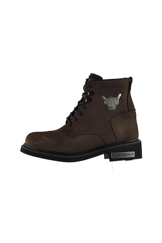 Harley Davidson Gıbson Erkek Dark Brown K.kahve Nubuk Günlük Bo-koyu Kahve Koyu Kahverengi
