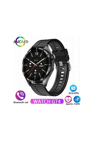 Schitec Watch GT4 Akıllı Saat + 2 Adet Kordon (İthalatçı Garantili)