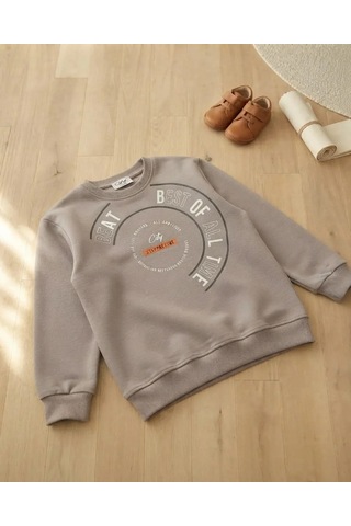 Cmk Çocuk Giyim Vizon Sweatshirt Takım Modeli