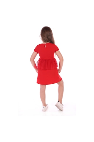 Toontoy Kız Bebek Cup Cake Nakışlı Elbise Kırmızı