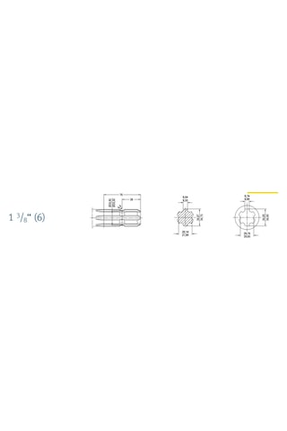 Walterscheid 2300 Dış Çatal 1 3/8"(6) Sustalı