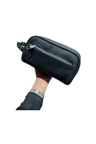 Mft Leather Hakiki Deri Erkek El Çantası Vineda 5696 Flother Mat Siyah