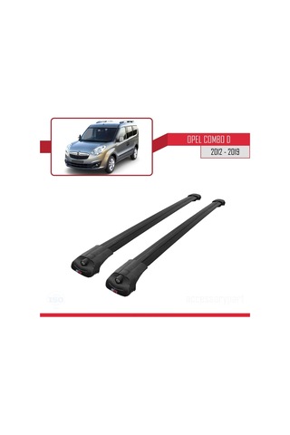 Opel Combo D 2012-2018 Arası İle Uyumlu Ace-1 Ara Atkı Tavan Barı Siyah