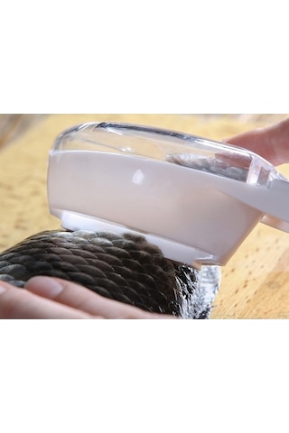 Dancemonkey Kapaklı Mutfak Ölçekleyici Balık Ölçer - Beyaz Beyaz