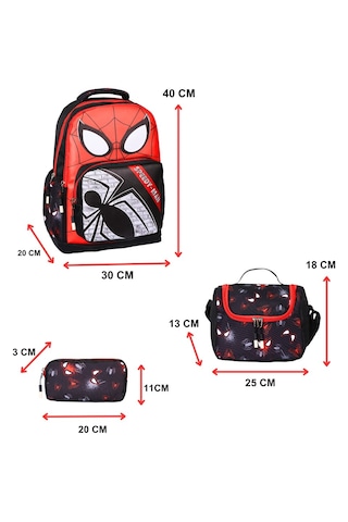 Örümcek Adam Baskılı, 3 Lü İlkokul Erkek Çocuk Beslenmeli Ve Kale