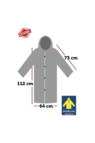 Kadın Erkek Yağmurluk Kapüşonlu Çıtçıtlı Eva Bebe Mavi Yağmurluk Bebek Mavi