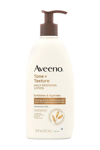 Aveeno Tone + Texture Eksfoliye Edici ve Nemlendirici Günlük Vücut Losyonu 532 ML