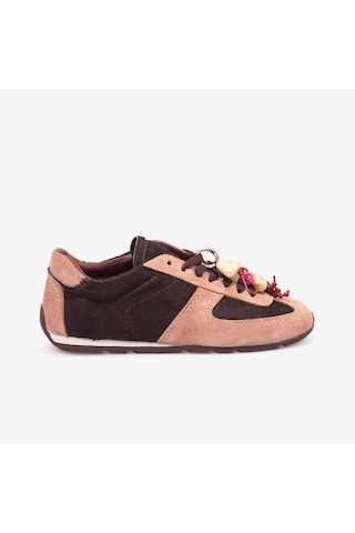 Hawen Angels Kadın Deri Spor & Sneaker Kauçuk Taban Günlük Ayakkabı 585 Pembe