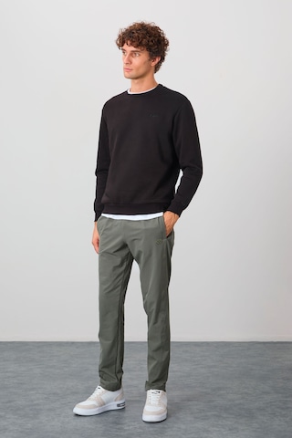 Tommy Life Omar Siyah Şardonlu Erkek Sweatshirt - 88137 Siyah