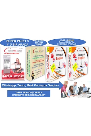E - Gramer + C1 + c2-ekonuşma Kılavuzları - Online Eğitim + Konuşma Seansı