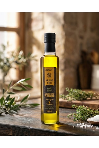 Hasibe Ana Madra Kokulusu Kekik Çeşnili Sızma Zeytinyağı - 250 Ml
