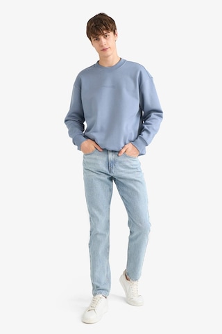 Defacto Boxy Fit Bisiklet Yaka Baskılı Sweatshirt X8282az25augr171 Gri