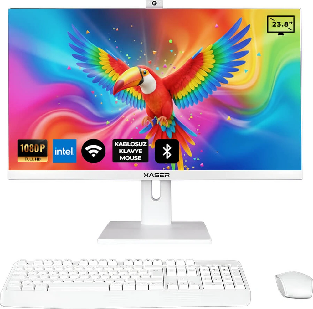 Xaser XS136 i3-6100 8 GB 512 GB SSD 23.8" Free Dos AIO Masaüstü Bilgisayar