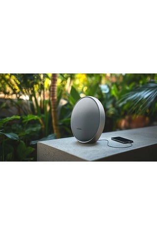 Harman Kardon Onyx Studio9,bluetooth Hoparlör,gri / Auracast Çoklu Hoparlör Bağlantısı, Adaptif Kendinden Ayarlama