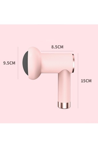 Fortunelane El Tipi Vücut Geliştirici Masaj Aleti - 5 Farklı Ucu İle Boyun-bel-kol Gevşetici, 6 Seviye Beyaz